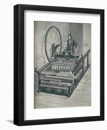 'How The Early Spinning Jenny Worked', c1934-Unknown-Framed Giclee Print