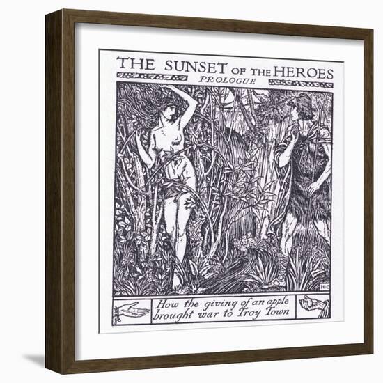 How the Giving of an Apple Brought War to Troy-Herbert Cole-Framed Giclee Print