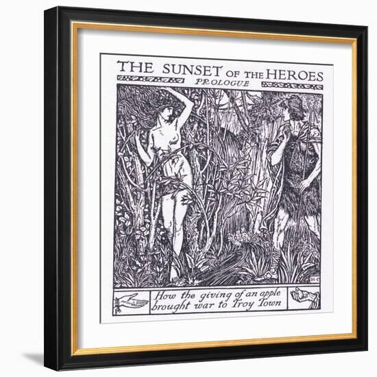 How the Giving of an Apple Brought War to Troy-Herbert Cole-Framed Giclee Print