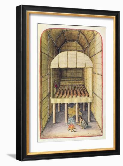 How the Indians Treated their Dead-John White-Framed Giclee Print