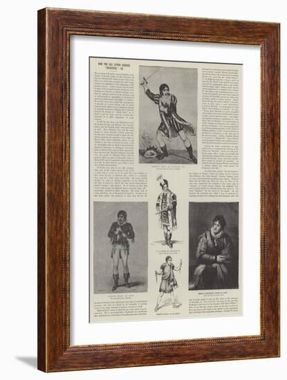 How the Old Actors Dressed Shakspere-George Cruikshank-Framed Giclee Print