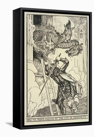 How the Prince Arrived at the City of Immortality-Henry Chapman Ford-Framed Premier Image Canvas