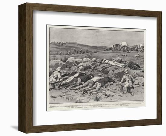 How the Prisoners Were Kept from Escaping During the Fight at Graspan-Frank Dadd-Framed Giclee Print