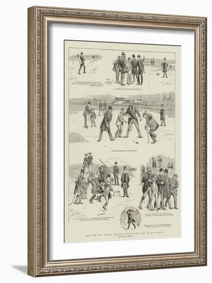 How the Reverend Stymie Niblock Introduced Golf to His Parish-William Ralston-Framed Giclee Print