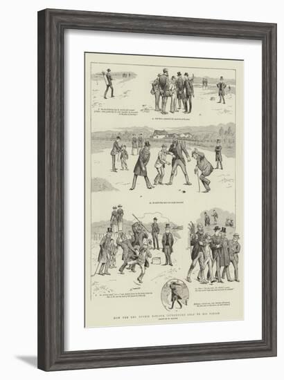 How the Reverend Stymie Niblock Introduced Golf to His Parish-William Ralston-Framed Giclee Print