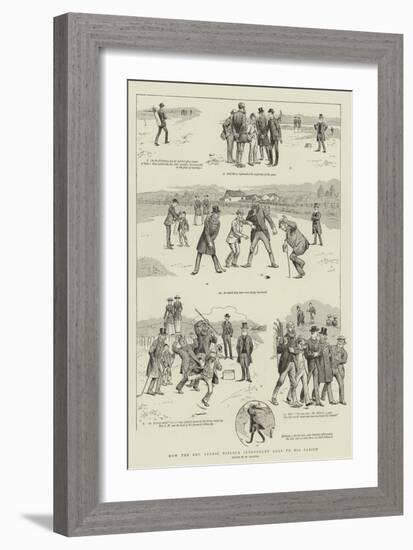 How the Reverend Stymie Niblock Introduced Golf to His Parish-William Ralston-Framed Giclee Print