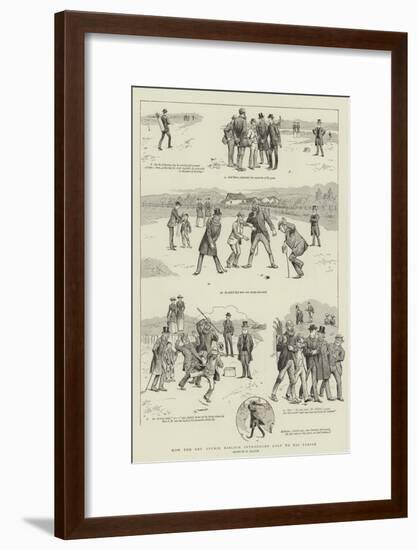 How the Reverend Stymie Niblock Introduced Golf to His Parish-William Ralston-Framed Giclee Print