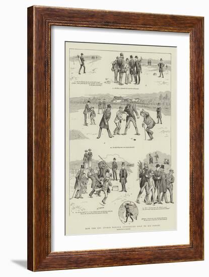 How the Reverend Stymie Niblock Introduced Golf to His Parish-William Ralston-Framed Giclee Print