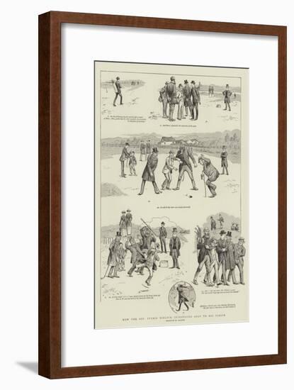 How the Reverend Stymie Niblock Introduced Golf to His Parish-William Ralston-Framed Giclee Print