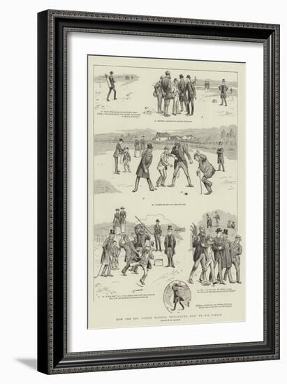 How the Reverend Stymie Niblock Introduced Golf to His Parish-William Ralston-Framed Giclee Print