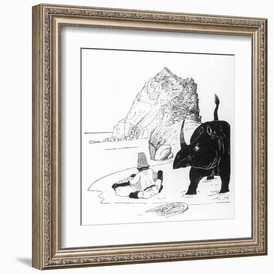 How the Rhino Got His Skin-Rudyard Kipling-Framed Art Print