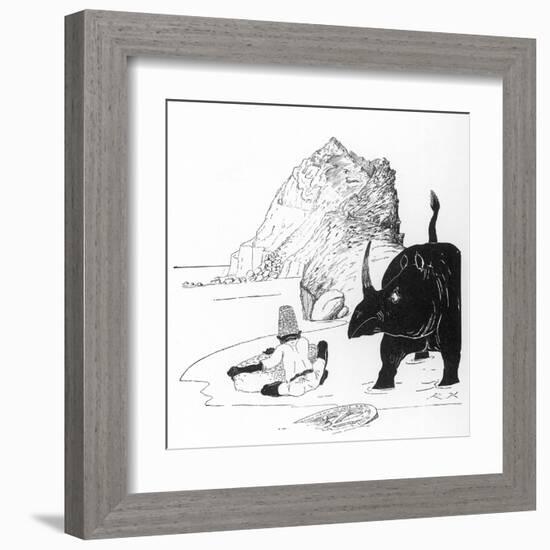 How the Rhino Got His Skin-Rudyard Kipling-Framed Art Print