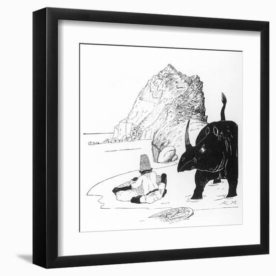 How the Rhino Got His Skin-Rudyard Kipling-Framed Art Print