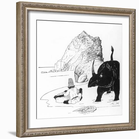 How the Rhino Got His Skin-Rudyard Kipling-Framed Art Print