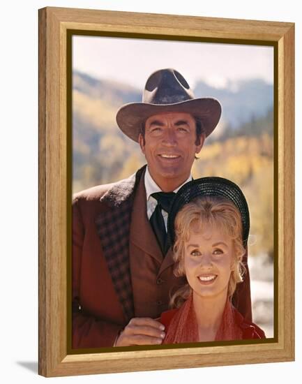 HOW THE WEST WAS WON, 1962 directed by HENRY HATHAWAY (The Plains Gregory Peck and Debbie Reynolds -null-Framed Stretched Canvas