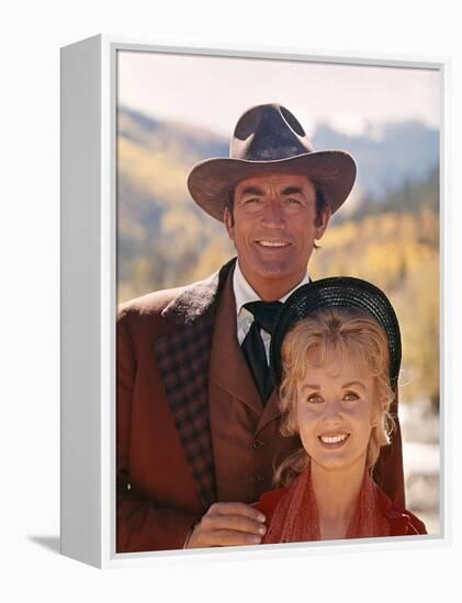 HOW THE WEST WAS WON, 1962 directed by HENRY HATHAWAY (The Plains Gregory Peck and Debbie Reynolds -null-Framed Stretched Canvas