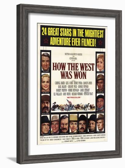 How the West Was Won, 1964-null-Framed Art Print