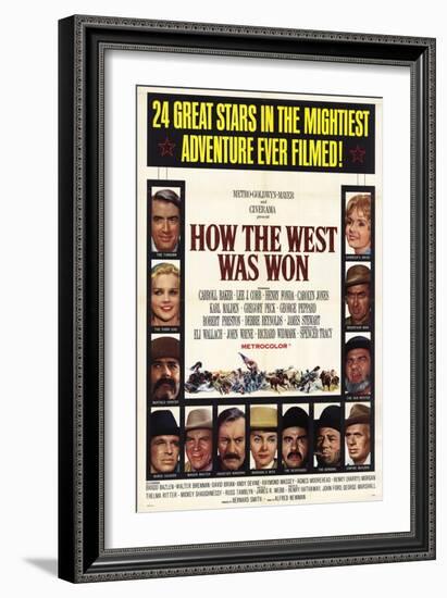 How the West Was Won, 1964-null-Framed Art Print