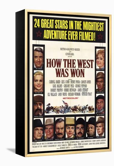 How the West Was Won, 1964-null-Framed Stretched Canvas