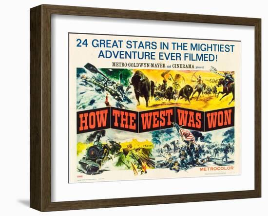 How the West Was Won, 1964-null-Framed Art Print