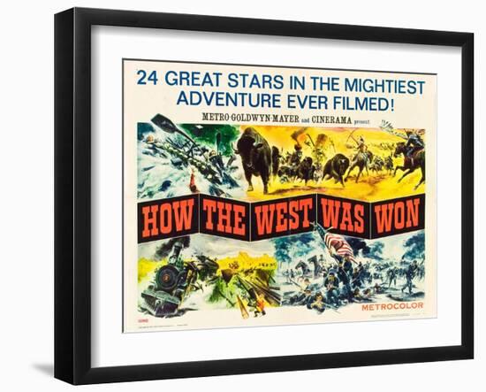 How the West Was Won, 1964-null-Framed Art Print