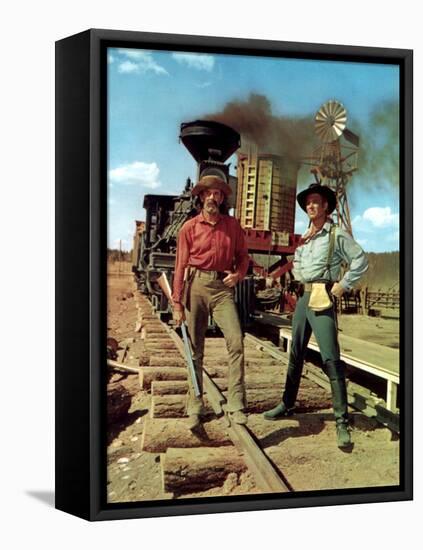 How The West Was Won, Henry Fonda, George Peppard, 1962-null-Framed Stretched Canvas