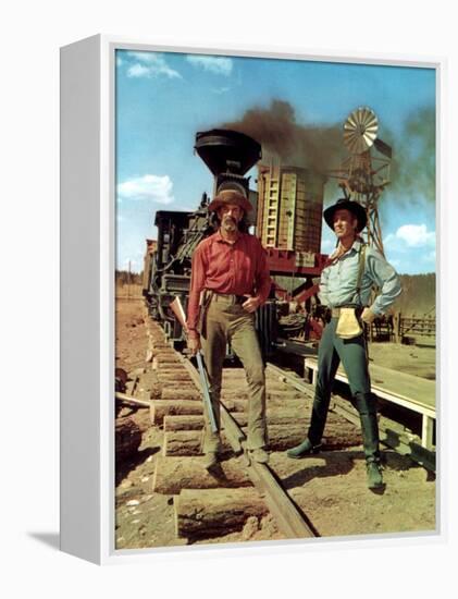 How The West Was Won, Henry Fonda, George Peppard, 1962-null-Framed Stretched Canvas