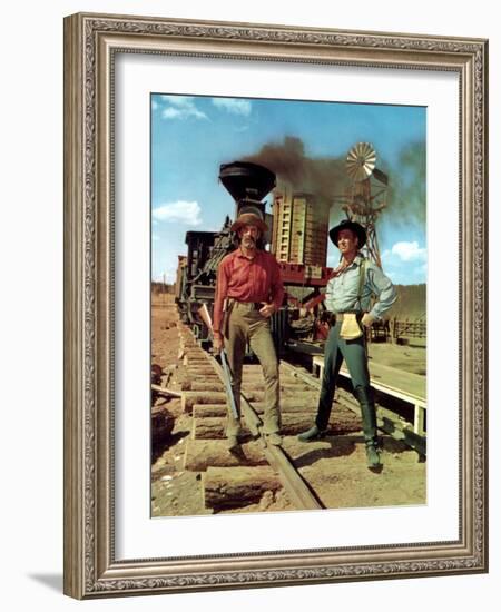 How The West Was Won, Henry Fonda, George Peppard, 1962-null-Framed Photo