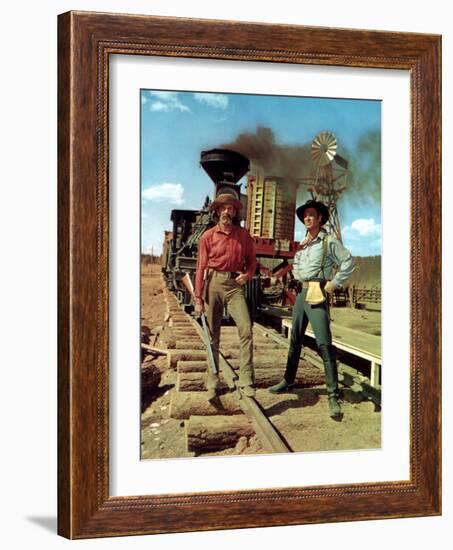 How The West Was Won, Henry Fonda, George Peppard, 1962-null-Framed Photo