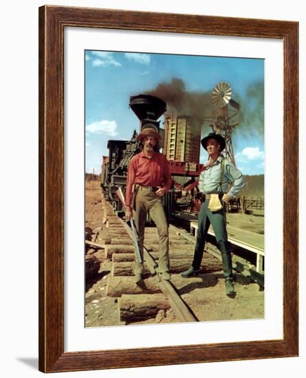 How The West Was Won, Henry Fonda, George Peppard, 1962-null-Framed Photo