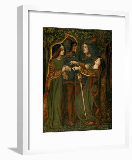 How They Met Themselves, C.1850-60-Dante Gabriel Charles Rossetti-Framed Giclee Print