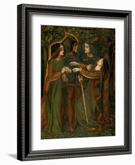 How They Met Themselves, C.1850-60-Dante Gabriel Charles Rossetti-Framed Giclee Print