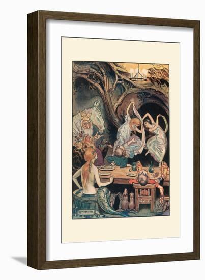 How They Whirled and Spun About-H.m. Brock-Framed Art Print