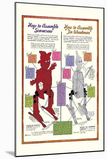 How to Assemble Scarecrow-William W. Denslow-Mounted Art Print