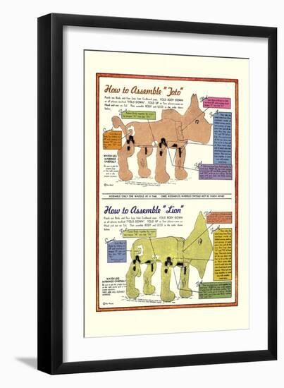 How to Assemble Toto-William W. Denslow-Framed Art Print