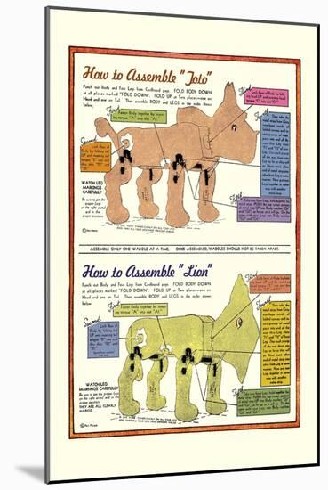 How to Assemble Toto-William W. Denslow-Mounted Art Print