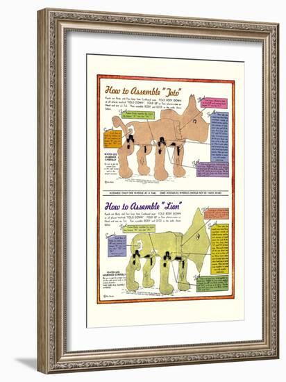 How to Assemble Toto-William W. Denslow-Framed Art Print