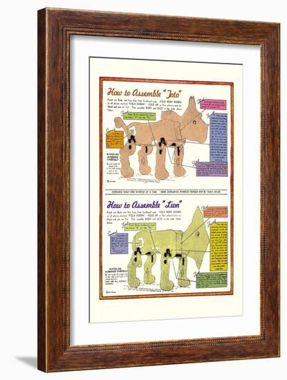 How to Assemble Toto-William W. Denslow-Framed Art Print