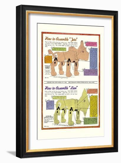 How to Assemble Toto-William W. Denslow-Framed Art Print