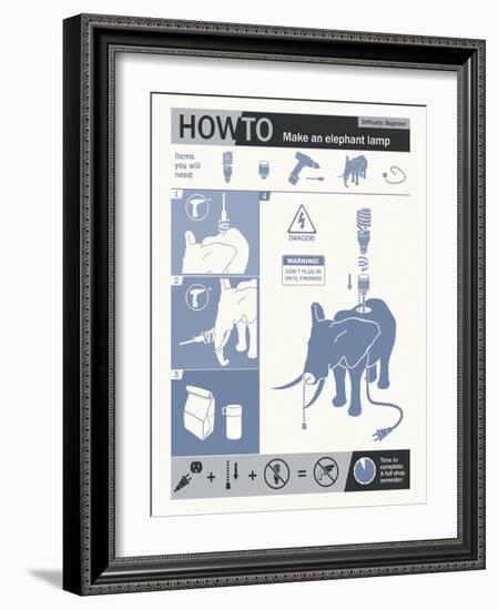 How To Build An Elephant Lamp-Steve Thomas-Framed Giclee Print