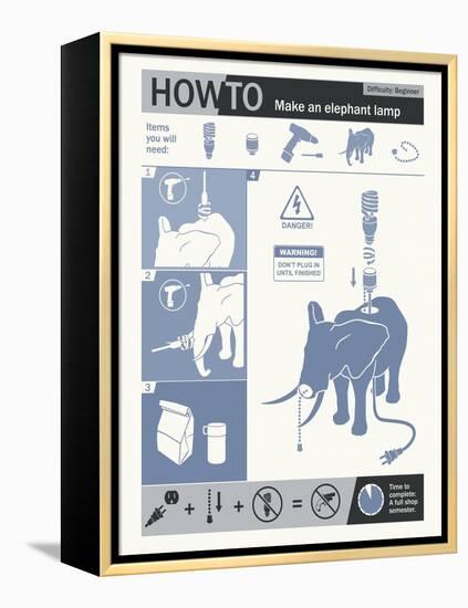 How To Build An Elephant Lamp-Steve Thomas-Framed Premier Image Canvas