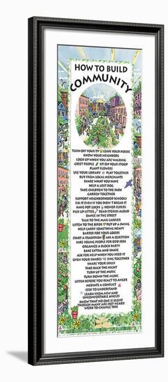 How to Build Community-null-Framed Art Print