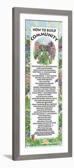 How to Build Community-null-Framed Art Print