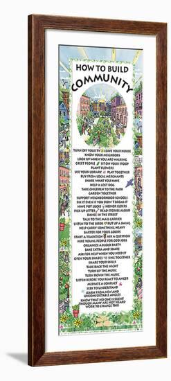 How to Build Community-null-Framed Art Print