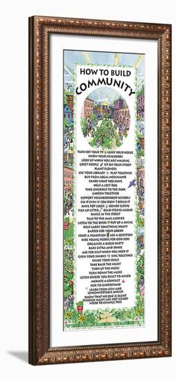 How to Build Community-null-Framed Art Print