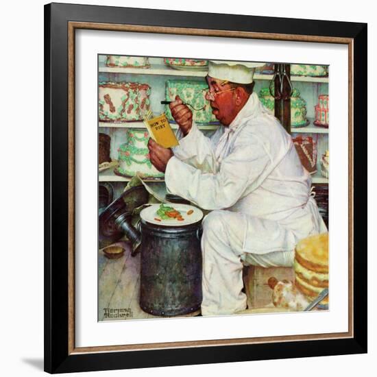 "How to Diet", January 3,1953-Norman Rockwell-Framed Giclee Print