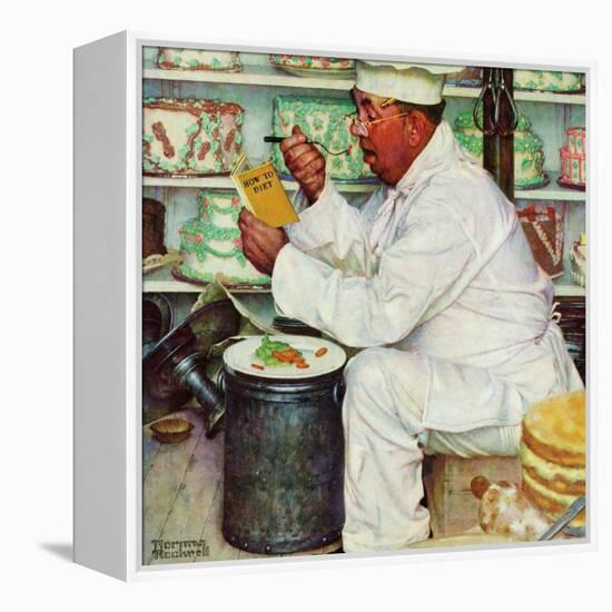 "How to Diet", January 3,1953-Norman Rockwell-Framed Premier Image Canvas