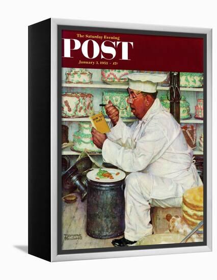 "How to Diet" Saturday Evening Post Cover, January 3,1953-Norman Rockwell-Framed Premier Image Canvas