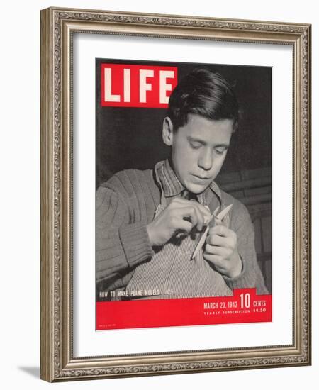 How to Make Model Airplanes, March 23, 1942-Charles E. Steinheimer-Framed Photographic Print