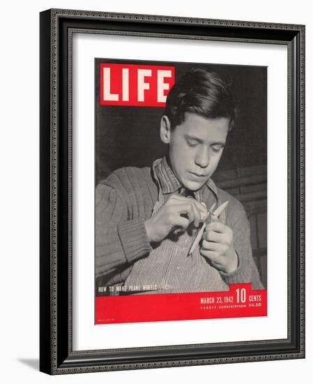 How to Make Model Airplanes, March 23, 1942-Charles E. Steinheimer-Framed Photographic Print